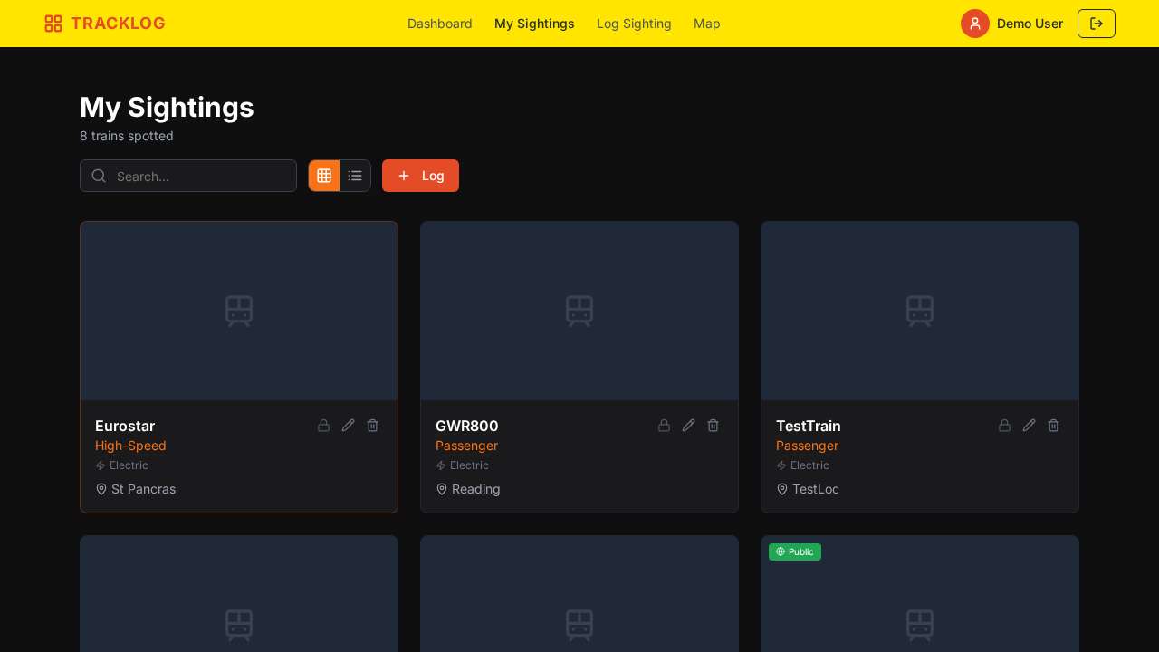 Edit & Manage Sightings